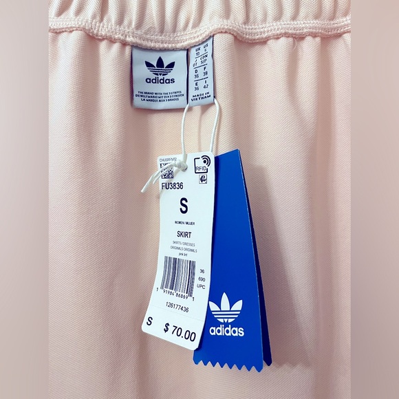 Adidas Front Zip Skirt- Pink Tint Midi Skirt - Picture 5 of 8
